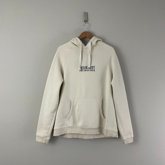 Taylor Swift The Eras Tour Beige Graphic Hoodie Size Large - Picture 1 of 7